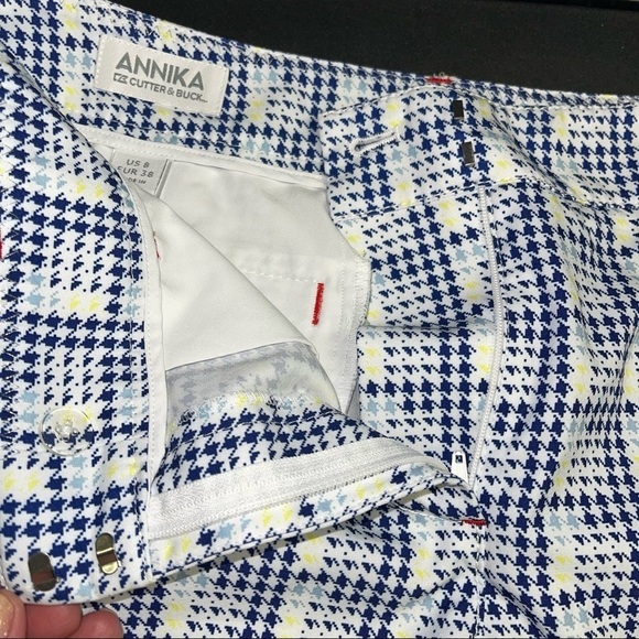Annika Cutter & Buck Houndstooth Pattern Bermuda Golf Shorts for women’s - Picture 12 of 12
